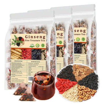 Ginseng Five Treasure Kidney Tea for Men & Women | (Each 1 Bag = 75 Pcs)